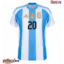 Camiseta Argentina Alexis Mac Allister #20 Primera Equipación Copa America 2024 manga corta